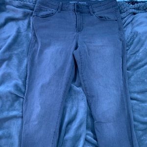 grey jeans